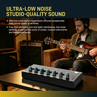 STABCL M-600 Mixeur de ligne professionnel à 6 canaux avec suppression du bruit, mini-mixeur sonore fabriqué au Guangdong pour guitare, clavier et ensembles de batterie