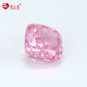 5A+ Quality L- Pink/<strong>Imported</strong> Pink/Dark pink Cushion Cut Cubic Zirconia <strong>4</strong>*4mm-16*16mm Ice Flower Cut Gemstone for Jewelry - Product Image 4
