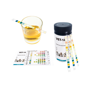 Bandelettes de test urinaire vétérinaire 14-en-1 personnalisées pour chats et chiens, pour la détection du pH, des leucocytes et des protéines sanguines, VET-14, vente en gros du fabricant - Product Image 3