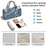Sac à main brodé personnalisé avec imprimé tortue corail hawaïen et imprimé floral hibiscus des Fidji pour le shopping, les voyages et le quotidien