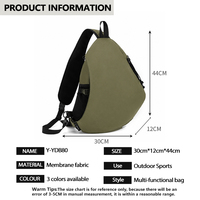 Bolso Bandolera Deportivo Personalizado de Tela Membrana, Transpirable, con Panel Trasero Acolchado, para Actividades al Aire Libre