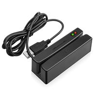 Lector de Tarjetas Magnéticas MSR98 Portátil de Doble Cara, Bidireccional, 3 Pistas, con Interfaz Serial USB o Personalizada