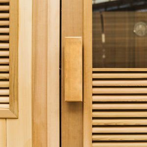 Sauna de Vapor Húmedo para 4 Personas de Diseño Innovador para Exteriores con Puerta de Vidrio - Product Image 4