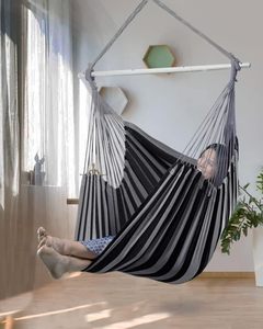 Fauteuil suspendu <span class=keywords><strong>XXL</strong></span> avec 2 coussins pour patio, véranda, chambre, jardin, intérieur et extérieur, comprend des kits de fixation - Product Image 2