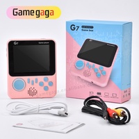 Console de jeu portable G7 3,5 pouces avec 600 jeux intégrés, écran couleur, prise en charge de la sortie AV - Cadeau portable pour enfants, Consola