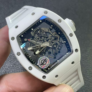 Top-level 055 white ceramic hollow barrel-shaped <b>automatic</b> mechanical movement fashion men's business wristwatch - Product Image 2