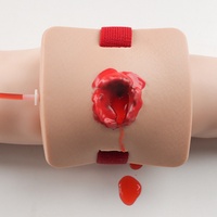 Modelo de ejercicio de entrenamiento de enfermera DARHMMY, simulación de herida de bala de silicona con vendaje de hemostasia, producto de ciencia médica