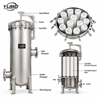 Carcasa de Filtro de Cartucho de Alta Capacidad para Purificación de Aguas Residuales, Sistemas de Tratamiento de Agua Reciclada y Recuperación