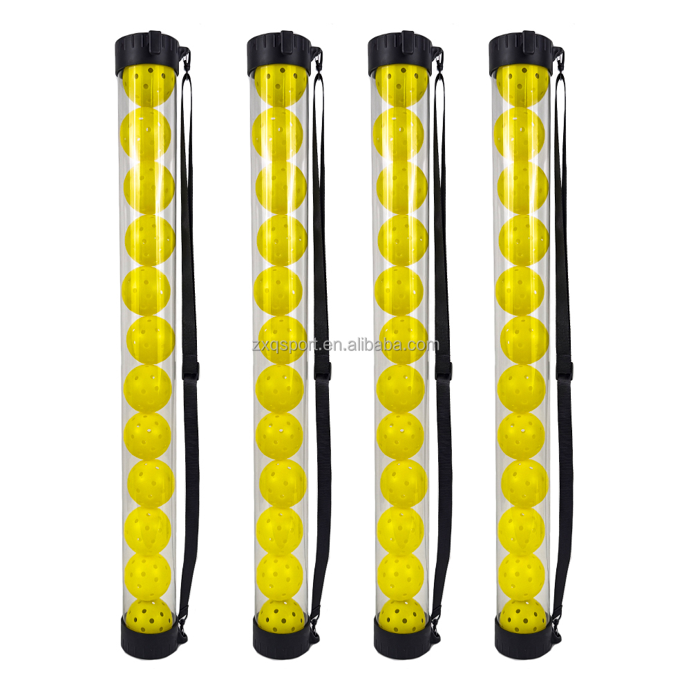 Lightweight Pickleball Holder 12-Ball Capacity PE Material Picker Tube Collector Upper Pickleball Ball Picker