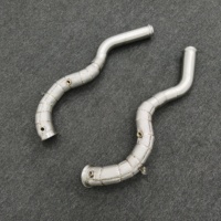 Collecteur d'échappement en acier inoxydable 304 pour Mercedes Benz E63 E63S AMG W213 4.0TT 2016-2023, haut débit