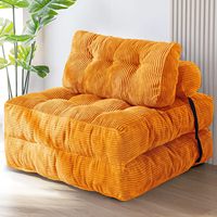 Canapé-lit pliable Runwood, convertible en chaise-lit avec oreiller, matelas pliable avec support dorsal, canapé-lit confortable