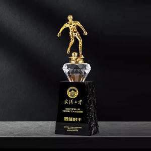 ถ้วยคริสตัลรูปรองเท้าบูตสีทองสั่งทำของที่ระลึกสุดสร้างสรรค์ - Product Image 3