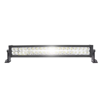 Barre lumineuse LED FDN à double rangée, 22'' 120W, barre droite, IP67, avec support de montage, faisceau combiné spot et flood, pour véhicule tout-terrain