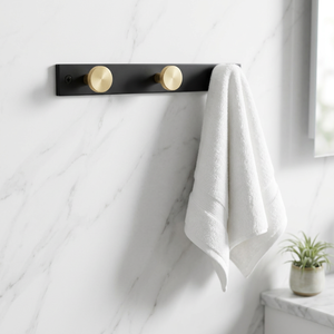 AK Brass 3 <b>Hook</b> Brass Finish Metal Wall Hanger <b>Decorative</b> Clothes <b>Coat</b> <b>Hook</b> Covered Hanger Home Decor - Product Image 4