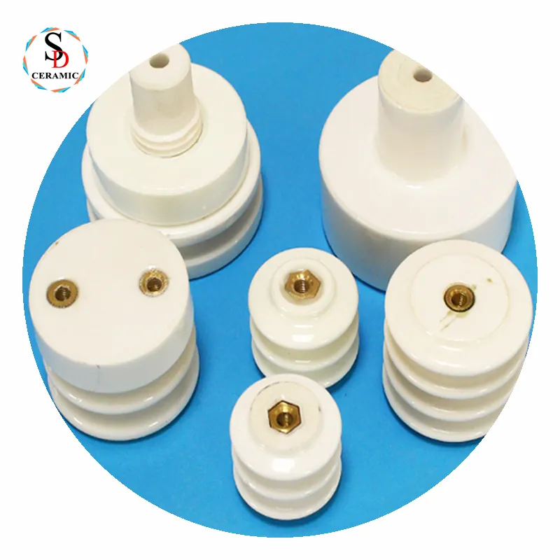 The Manufacturer Processes Customized Alumina Insulated Threaded Ceramic Columns