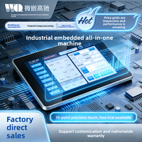 PC industriel embarqué à écran tactile haute luminosité, étanche IP65, compatible Linux, Windows, Android 10.1, 15 et 22 pouces, pour le contrôle d'automatisation