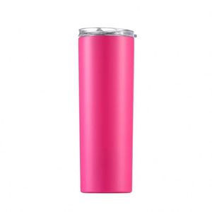 20 OZ Double Wall Vacuum Insulation Water <b>Bottle</b> <b>Coffee</b> Mug Slim Stainless Steel Skinny Tumbler with Seal Lid and Straw - Product Image 3