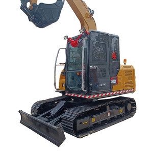 Excavadora Sany 75C usada, máquina de 3, 6 y 7 toneladas, excavadoras usadas, maquinaria de movimiento de tierras usada, construcción, oruga hidráulica, excavadora grande - Product Image 1