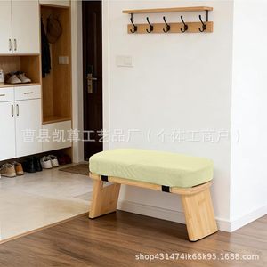 Creative <b>bamboo</b> and wood foldable yoga <b>stool</b>, portable wooden meditation <b>stool</b>, home solid wood <b>stool</b>, soft kneeling <b>stool</b> - Product Image 3