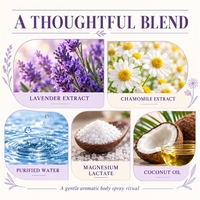 Teinture capillaire noire temporaire, Marque Privée, Relaxation, Soulagement du Stress, Huile Essentielle de Lin et Lavande, Brume de Sommeil pour Oreiller