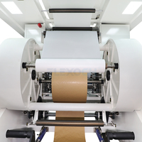 Machine d'impression flexographique à rouleau de servomoteur sans engrenage 6 + 1 couleurs à grande vitesse pour papier kraft