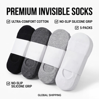 Chaussettes habillées unies pour hommes en coton/fibre de bambou avec logo intégré, absorbantes, noires, pour l'été, personnalisation acceptée