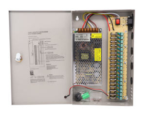 Alimentatore 12V <span class=keywords><strong>10A</strong></span> 9CH, 12V 20A 18CH, 12V 30A 18CH, Uscita Singola, Custodia in Alluminio per CCTV - Product Image 1
