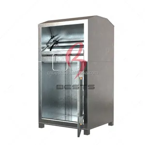 Low Price Customized Used Clothes Collection Banks Standing Metal Donate Recycle Bin