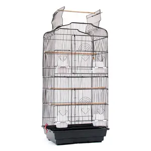 Amazon hot sale Large metal iron pet bird cage for sale pet cages carriers houses