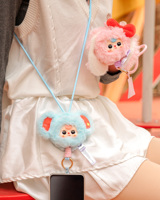 Cureplaneta Baby Three - Lanière de téléphone portable, boîte mystère pour collection de pendentifs en PVC et peluches anime surprise