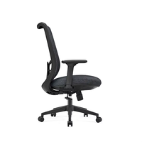 Chaise de bureau ergonomique pour ordinateur Chaise de direction design moderne avec dos en maille importé et chaise pivotante en mousse moulée