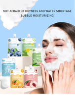Produk perawatan kulit wajah Label pribadi masker gelembung esensi buah asam hialuronat Vitamin C organik antijerawat