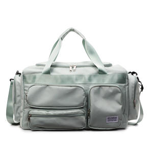 Large-Capacity Unisex Foldable Solid Color Duffle Bag Short-Distance Travel Fashionable Polyester Carry-On <b>Luggage</b> Zipper - Product Image 6