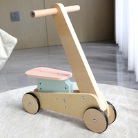 Porteur bébé 2-en-1 en bois avec planche d'activités, engrenages, trieur de formes, sensoriel, motricité fine, pour tout-petits, CE CPC, vente en gros, OEM, personnalisé