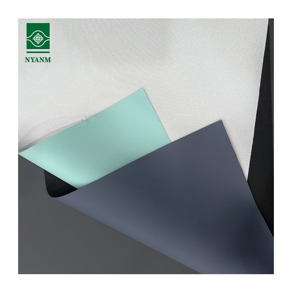 Various Pattern Water Resistant PVC Leather Fabric Knitted Backing for Sports Equipment Luggage Upholstery (0.8-1.2mm Thickness)