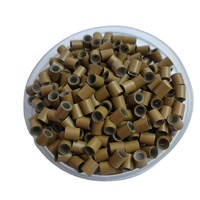 AWYQYH CTSI-402545 Anneaux micro-perles en métal, silicone et cuivre 4,0x2,5x4,5 mm pour extensions capillaires