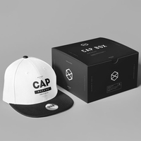 Casquette de baseball pliable personnalisée Boîte d'emballage Boite a Casquette Boîte d'emballage en carton personnalisé pour casquettes de baseball