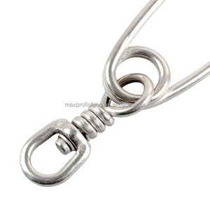 Accessoire d'équipement de pêche au <span class=keywords><strong>thon</strong></span> commercial, matériel de pêche à la palangre – Émerillon durable 100 % en acier inoxydable 304 véritable pour la pêche en lac et en ruisseau - Product Image 4