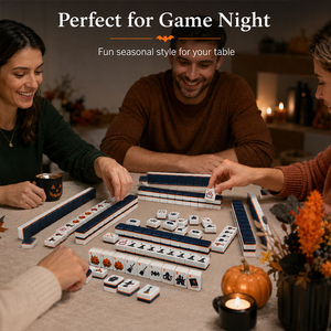 Jeu de Mahjong d'Halloween imprimé en 3D : Tuiles effrayantes (Fantôme, Citrouille, Toile d'araignée) – Coffret Cadeau de Jeu de Société - Product Image 3