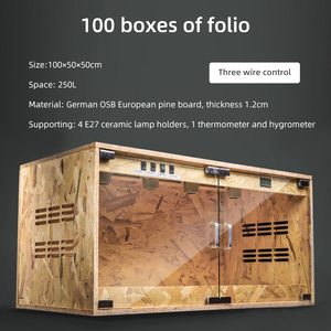 Chuồng nuôi bò sát Relaxlines, chuồng nuôi bò sát kiểu Paludarium, bể nuôi bò sát, phòng nuôi bò sát, bể kính hình vuông nuôi bò sát - Product Image 5