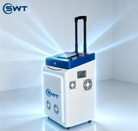 Machine de nettoyage au laser pulsé portable 100W 200W 300W 500W 1000W avec source JPT GZ pour l'élimination de la rouille et de la peinture, le nettoyage de la peinture sur bois