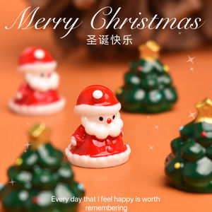 Mini Adornos de Resina de Santa Claus para Velas, Manualidades, Decoración, Accesorios para Escenas en Miniatura - Product Image 4