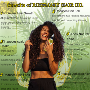 Olio di Rosmarino per Capelli e Pelle 118ML Marchio Privato 100% Puro Naturale Pressato a Freddo per la Crescita dei Capelli delle Donne di Colore - Product Image 4