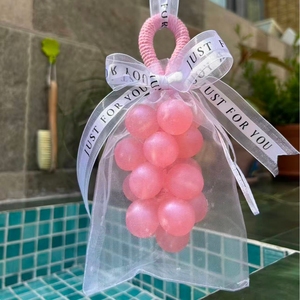 สบู่ก้อนรูปองุ่นทำมือ น้ำมันมะพร้าว สบู่ใสสำหรับอาบน้ำ ชุดของขวัญ - Product Image 3