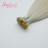 Perruques en cheveux humains naturels, extensions de cheveux à pointe plate, 20 pouces, couleur claire # Extensions de cheveux 1001 k Tips