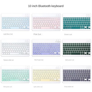 IPad Bàn Phím Trường Hợp Bán Buôn 2-Trong-1 Mini Không Dây 2.4G Bàn Phím Quang Chuột Đặt LED <span class=keywords><strong>Backlit</strong></span> Siêu Mỏng Chơi Game Phong Cách Máy Tính Xách Tay Máy Tính, PC, Mỏng - Product Image 4