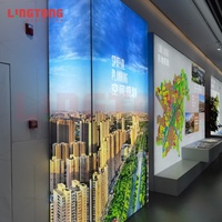 Panneau publicitaire LED double face portable sur pied, grand format, personnalisé, en tissu, pour affichage publicitaire