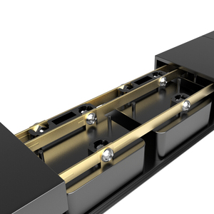 GLGW 8 Way Universal PDU Power Strip 1U <b>Rack</b> Mount Integral Copper Bar with Switch Cover Blue End 250V AC Aluminum Alloy Profile - Product Image 5