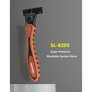 Goodmax Icebreaker 3 Blade Manual <b>Razor</b> Stainless Steel Handle Multi-color <b>for</b> <b>Men</b> Face Shaving - Product Image 4