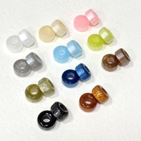 Perles en résine œil de chat effet vague d'eau 12*7mm, grandes perles abacus à trou large pour bijoux DIY, vente en gros d'usine